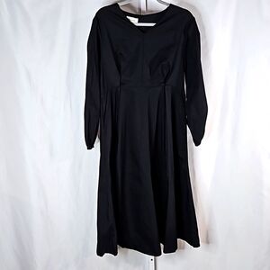 Feitumu Black Balloon Sleeve Dress Sz L
